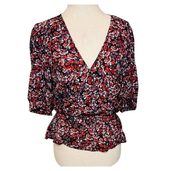 NWT The Kooples Flowers Dot Blouse – Size 1 (US Small)